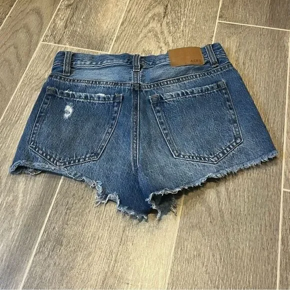 Aeropostale Distressed High Rise Denim Shorts - Picture 9 of 10